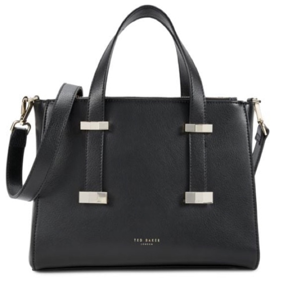 Ted Baker Black Leather Judith Satchel NWT
